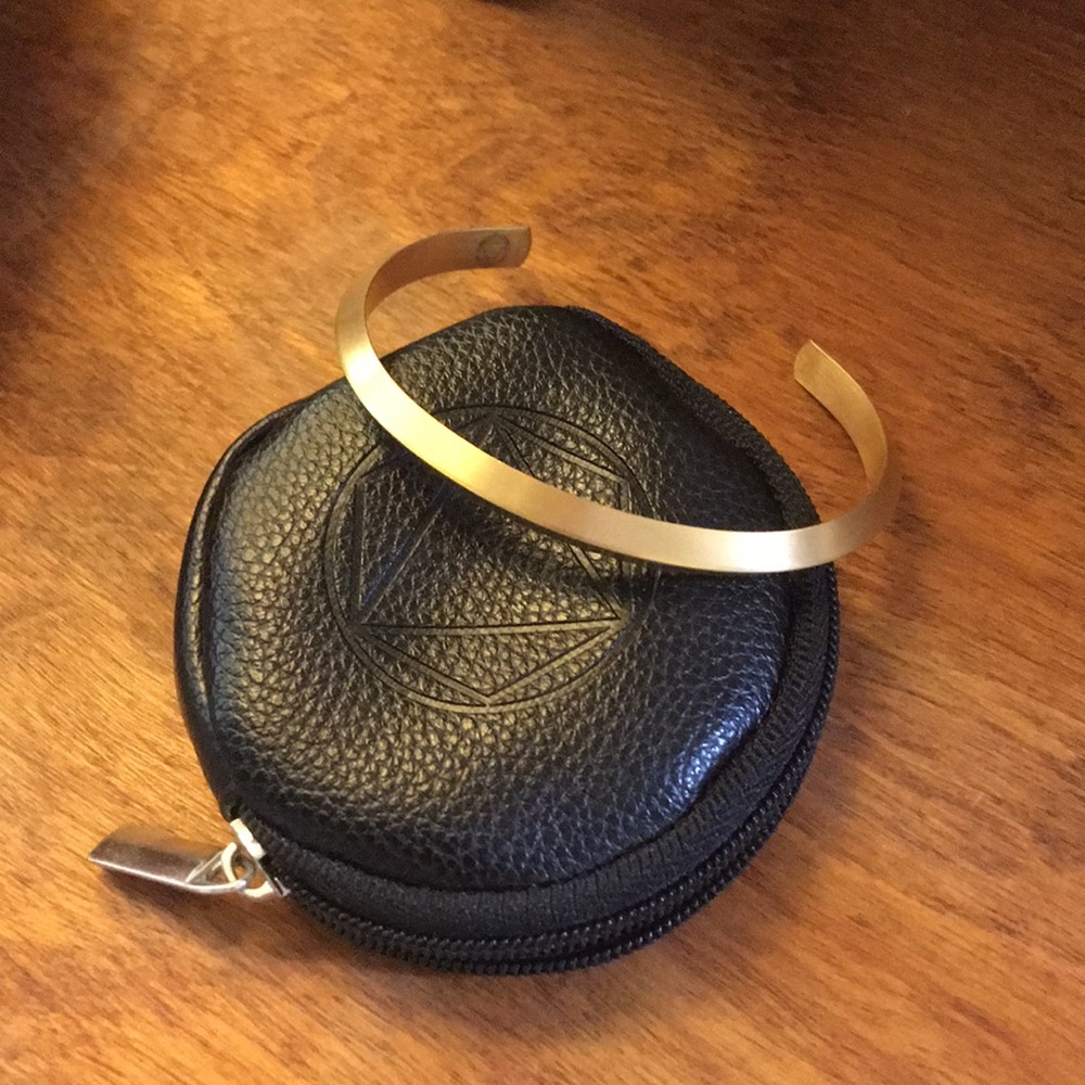 Brass cuff bracelet